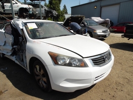 2008 HONDA ACCORD EX-L 4DR WHITE 2.4L AT A17603